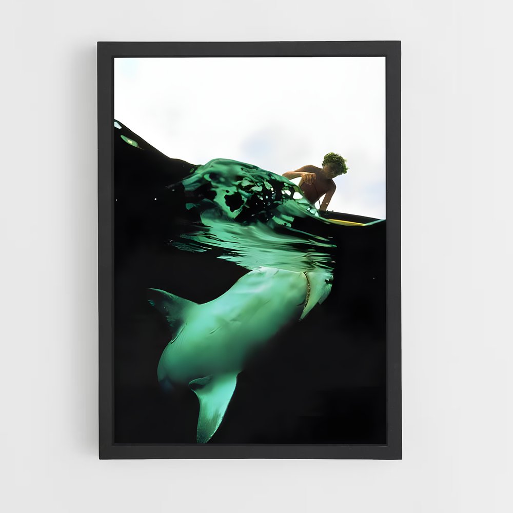 Poster Surfing with Dolphins – affiche Plongée sous-marine (vue 2)